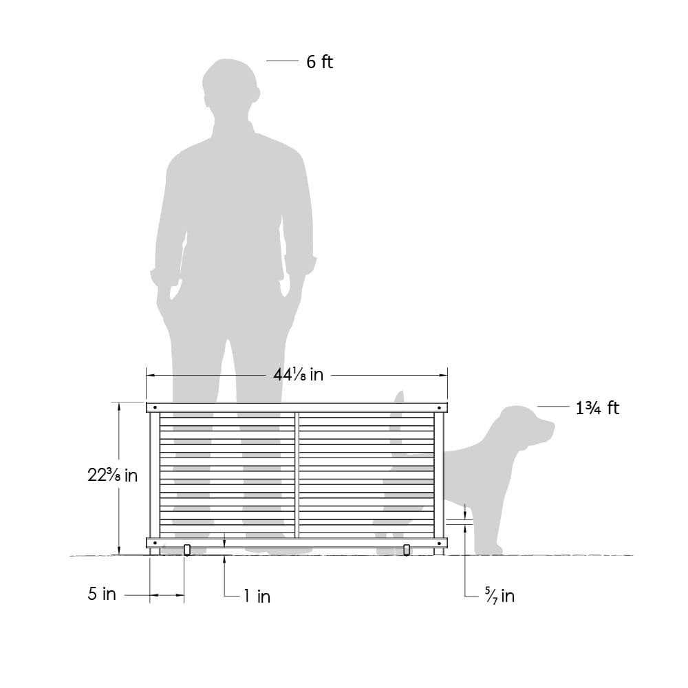 1.9 ft H x 3.6 ft W WoodTek Vinyl Charcoal Color Slatted Portable Puppy Fence Kit Zippity Outdoor Products - Cheap Fitting