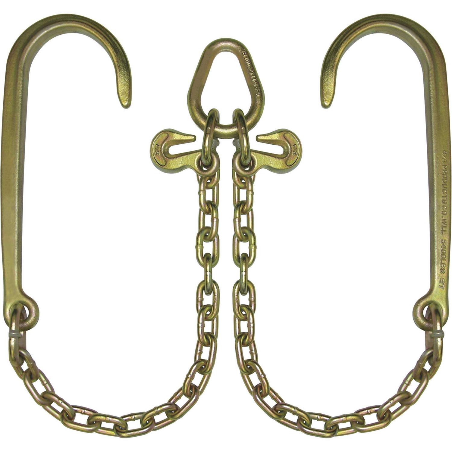 B/A Products V-Chain with Hooks — 15Inch J Hooks N711-8-3 - Cheap Fitting