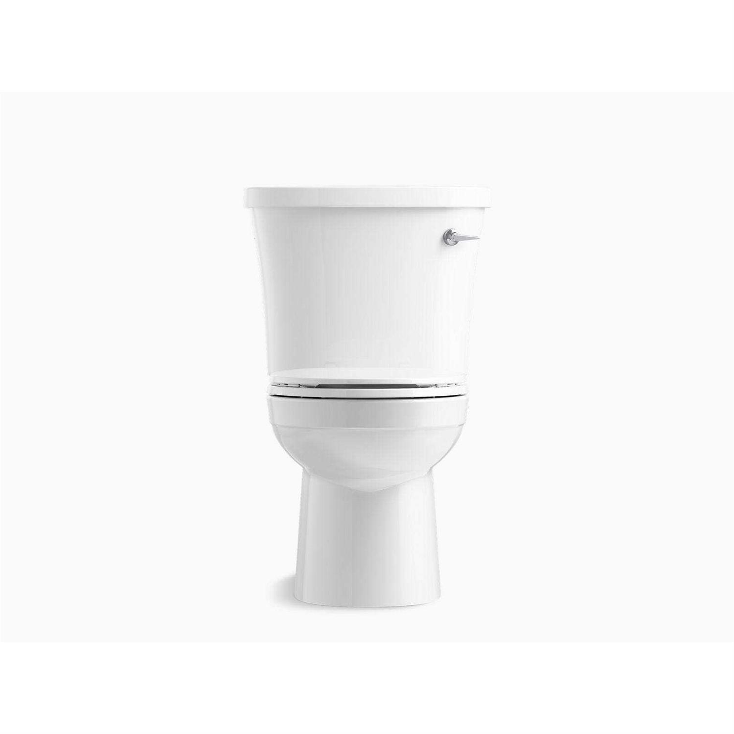 Kohler K-25087-SSTR Kingston 1.28 gpf Two piece elongated toilet with right hand lever K-25087-SSTR-0 - Cheap Fitting