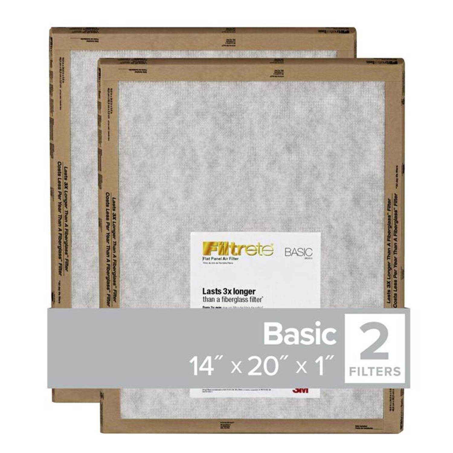 Filtrete 14×20 x 1 in. Flat Panel Air Filter - Cheap Fitting