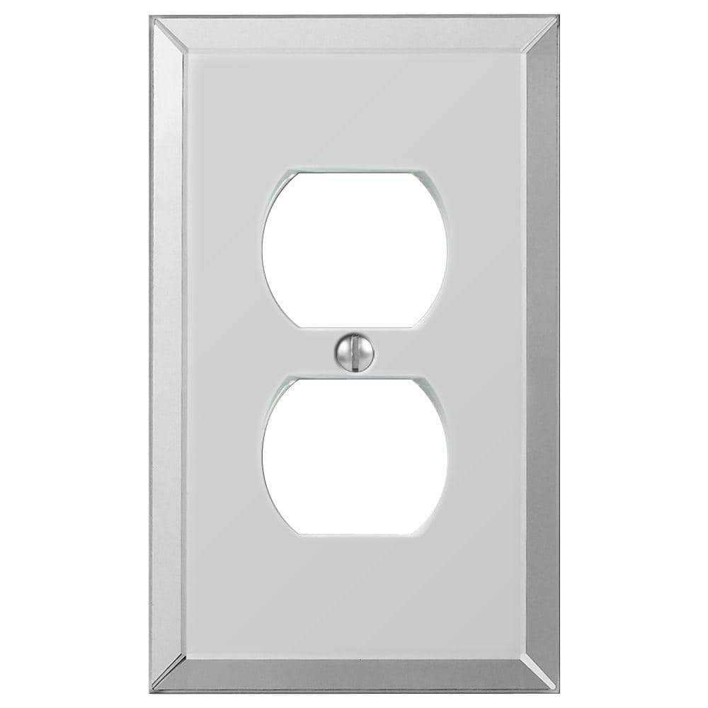 Hampton Bay Acrylic 1 Gang Duplex Acryilic Wall Plate 66DHB - Cheap Fitting