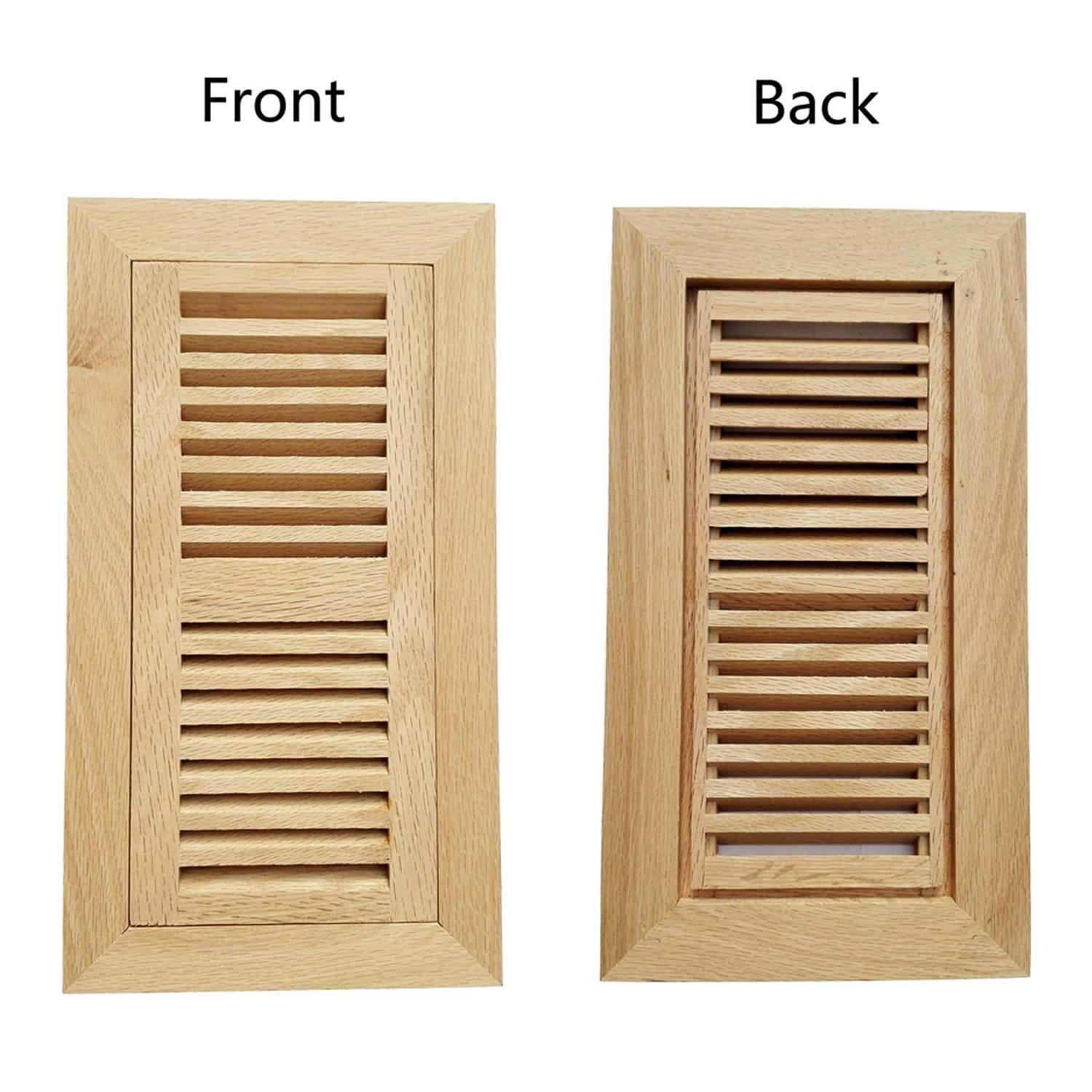 Homewell Oak Wood Floor Register Flush Mount Vent - Cheap Fitting