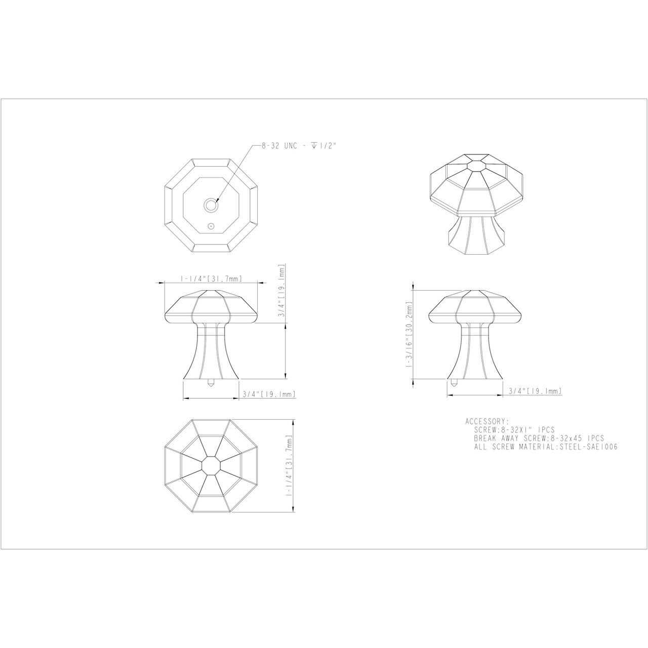 Jeffrey Alexander Wheeler 678 Cabinet Knob - Cheap Fitting