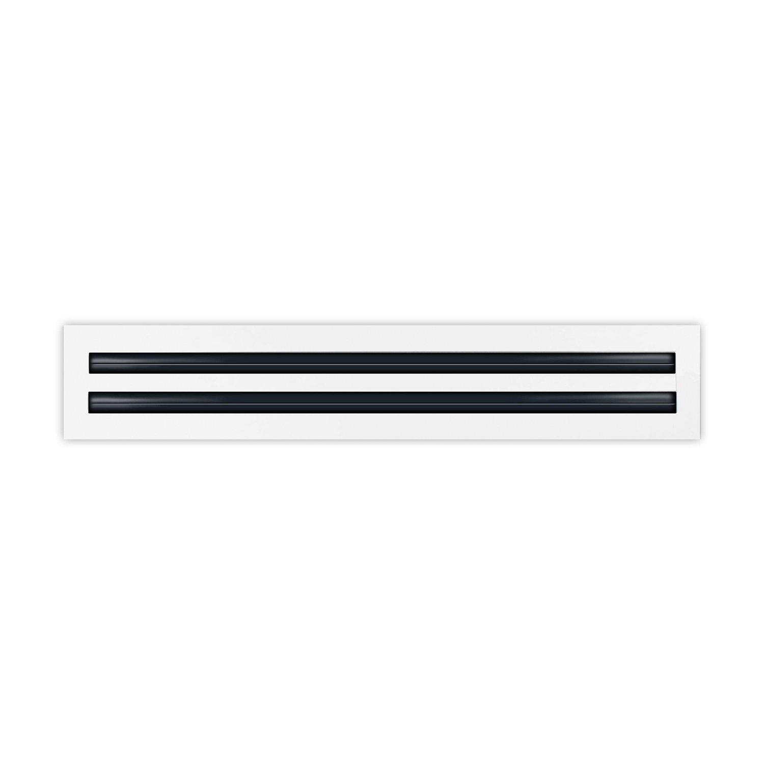 BUILDMART Linear Slot Diffuser Double Slot White Decorative Air Vent - Cheap Fitting