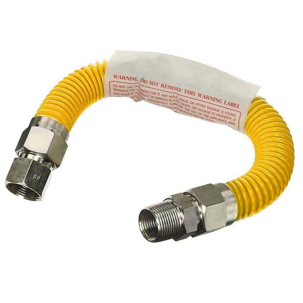 Highcraft Gas Connector Yellow Coated Stainless Steel Od Flexible - Cheap Fitting
