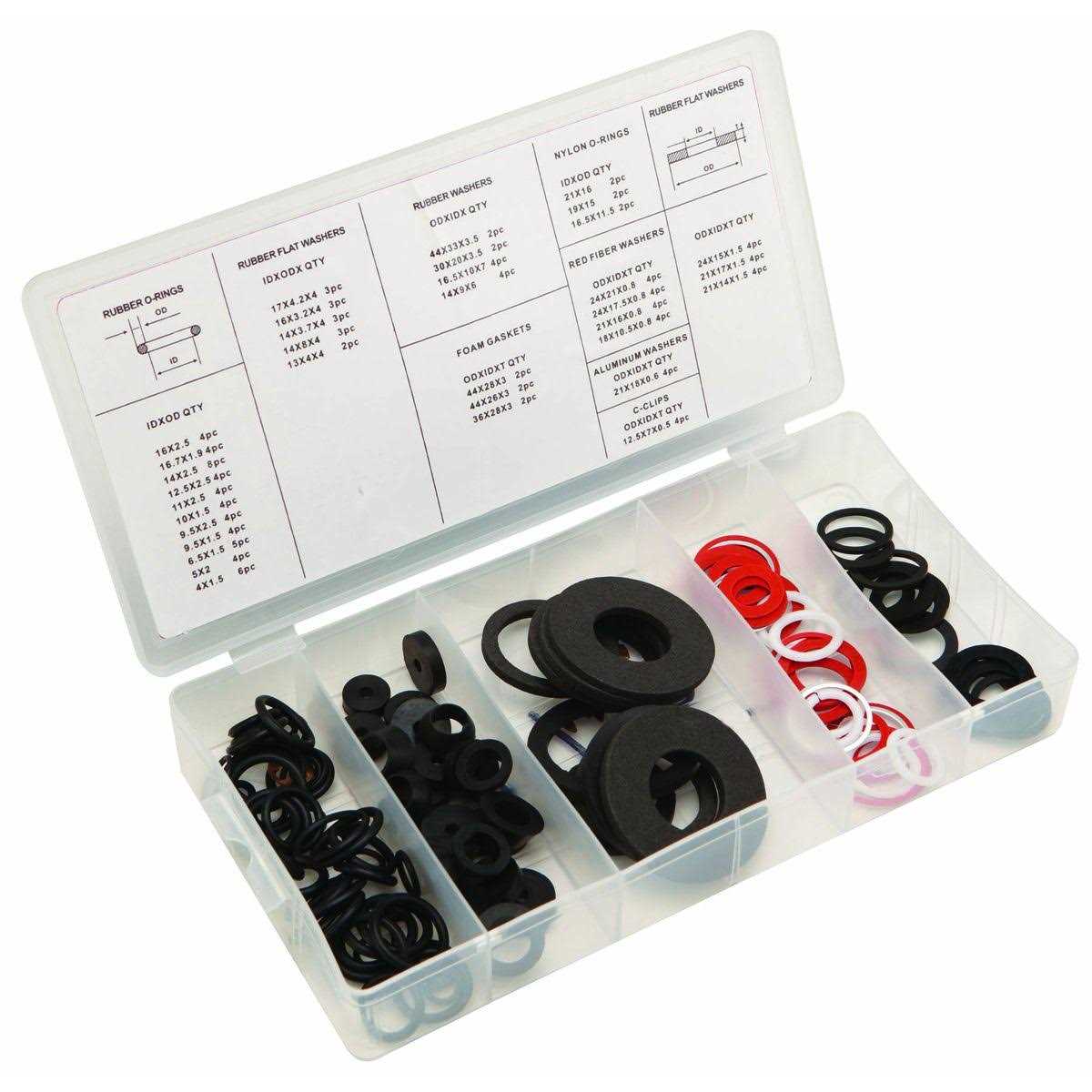 Storehouse 125 piece Tap Reseater Washer Assortment - Cheap Fitting