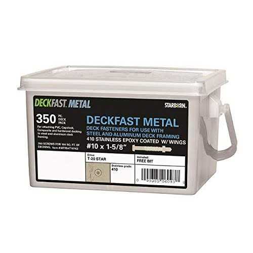 Deckfast Metal – Gray #37 – 350 Pc. Deck Pack – 1-5/8 - Cheap Fitting