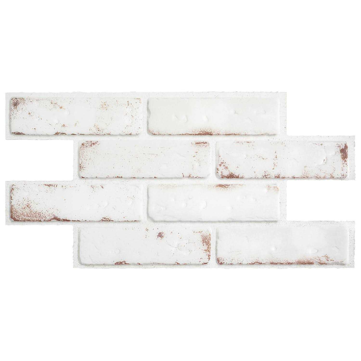 Smart Tiles 2pk Brik Toscana XL Matte Peel & Stick 3D Tile Paper Backsplash - Cheap Fitting