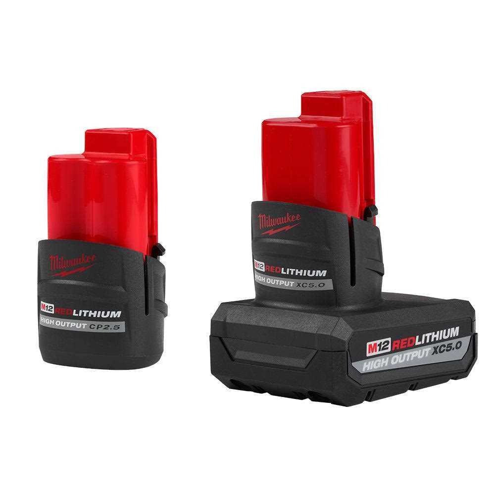 Milwaukee M12 High Output XC5.0 & CP2.5 Battery Packs - Cheap Fitting