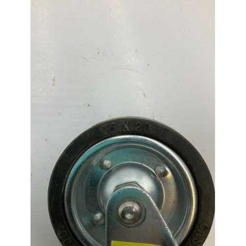 3 in. Rubber Swivel Caster – Stem Mount - Cheap Fitting