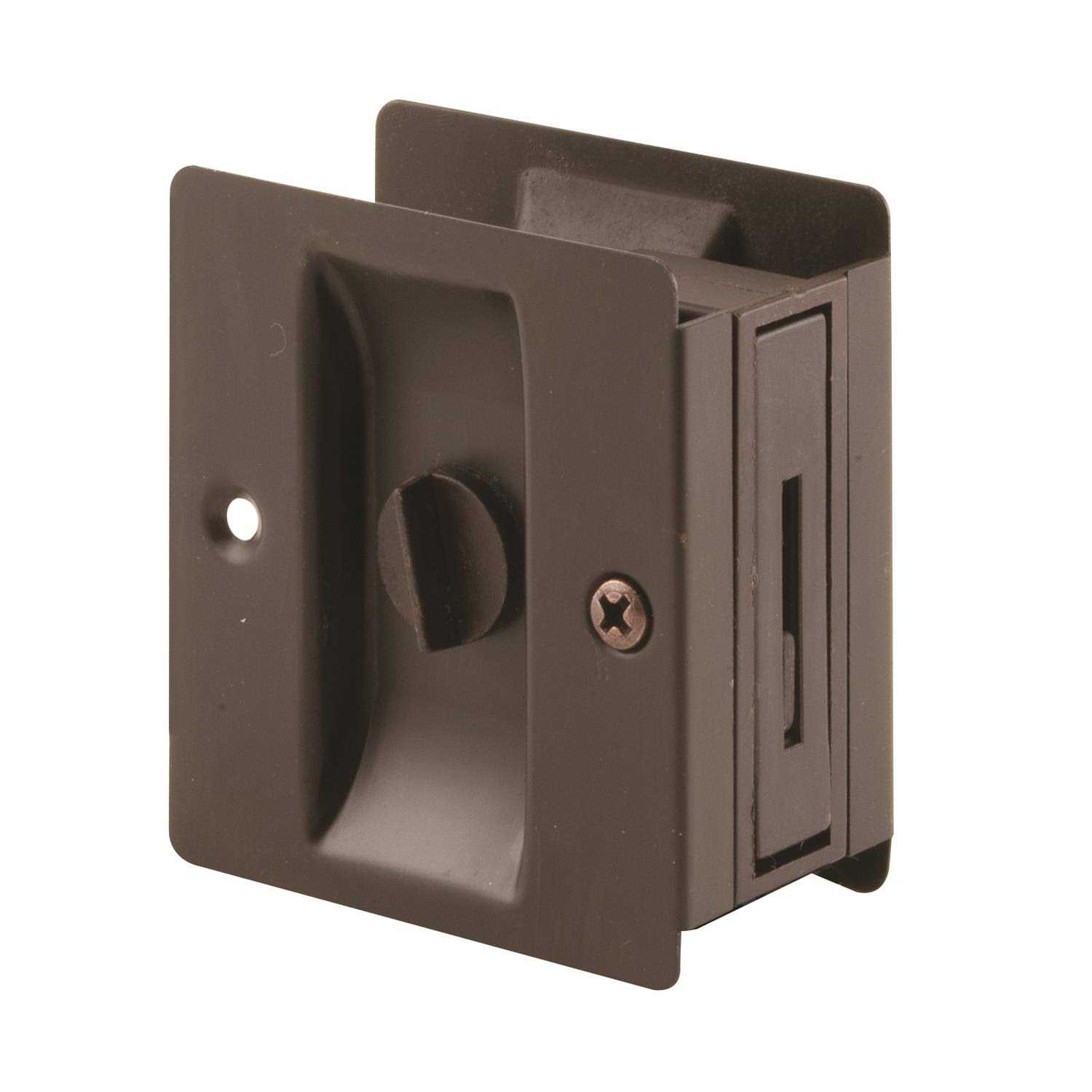 Prime Line Pocket Door Privacy Lock and Pull N 7319 - Cheap Fitting