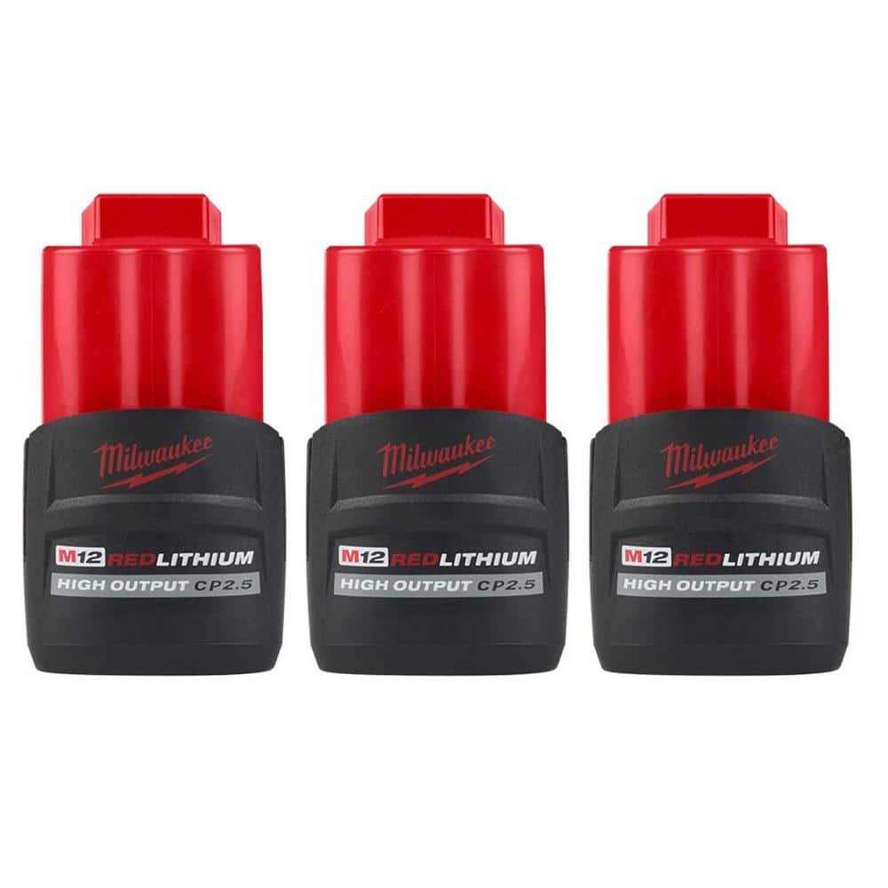 Milwaukee M12 Ion CP High Output 2.5 Ah Battery - Cheap Fitting