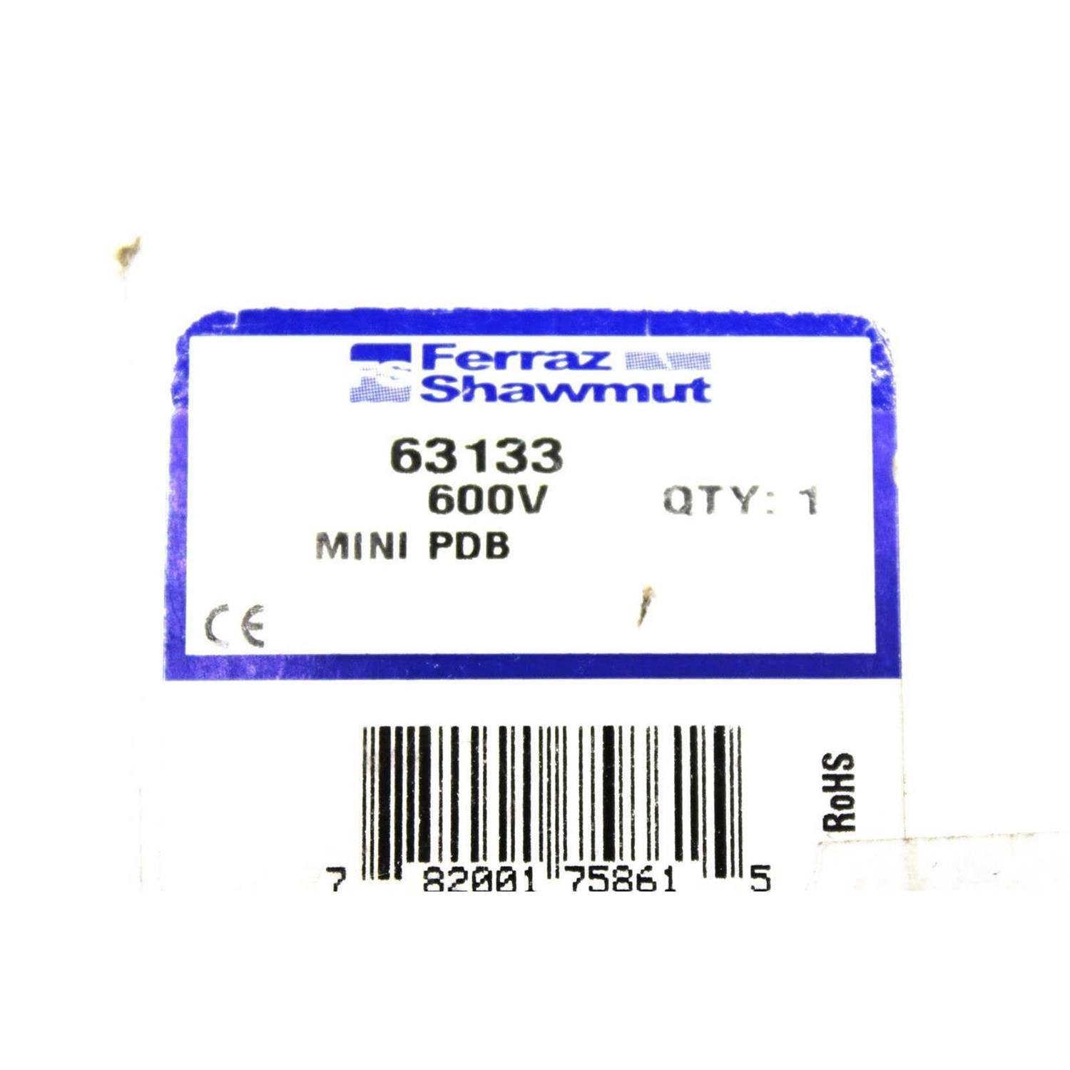 Mersen-Ferraz 63133 Alum 3P Power Distribution Block - Cheap Fitting