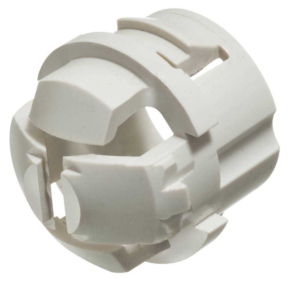 Arlington NM94X 1/2 White Button Non-Metallic Push-In Cable Connector - Cheap Fitting