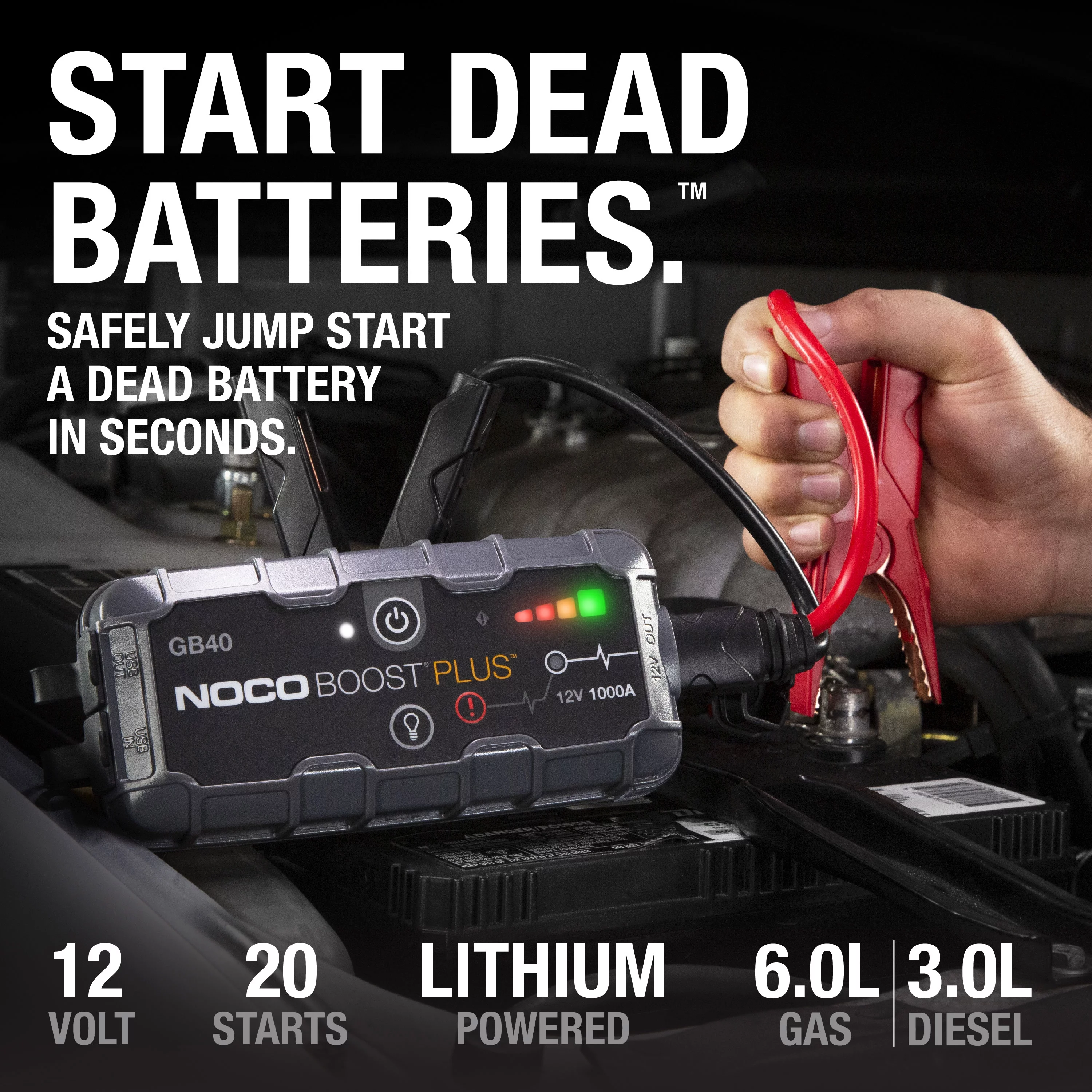 NOCO Boost Plus GB40 1000A 12V UltraSafe Portable Lithium Jump Starter - Cheap Fitting