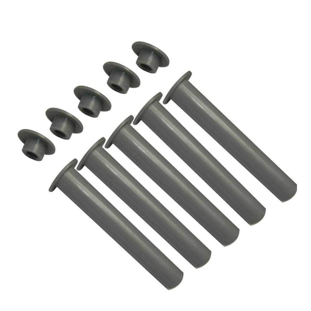 Pool Fence DIY 4×0.625 Plastic Sleeve and Cap in Gray - Cheap Fitting