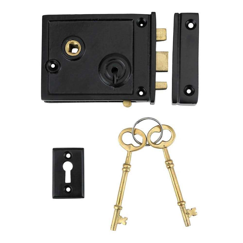 A29 Cast Iron Horizontal Rim Lock - Cheap Fitting