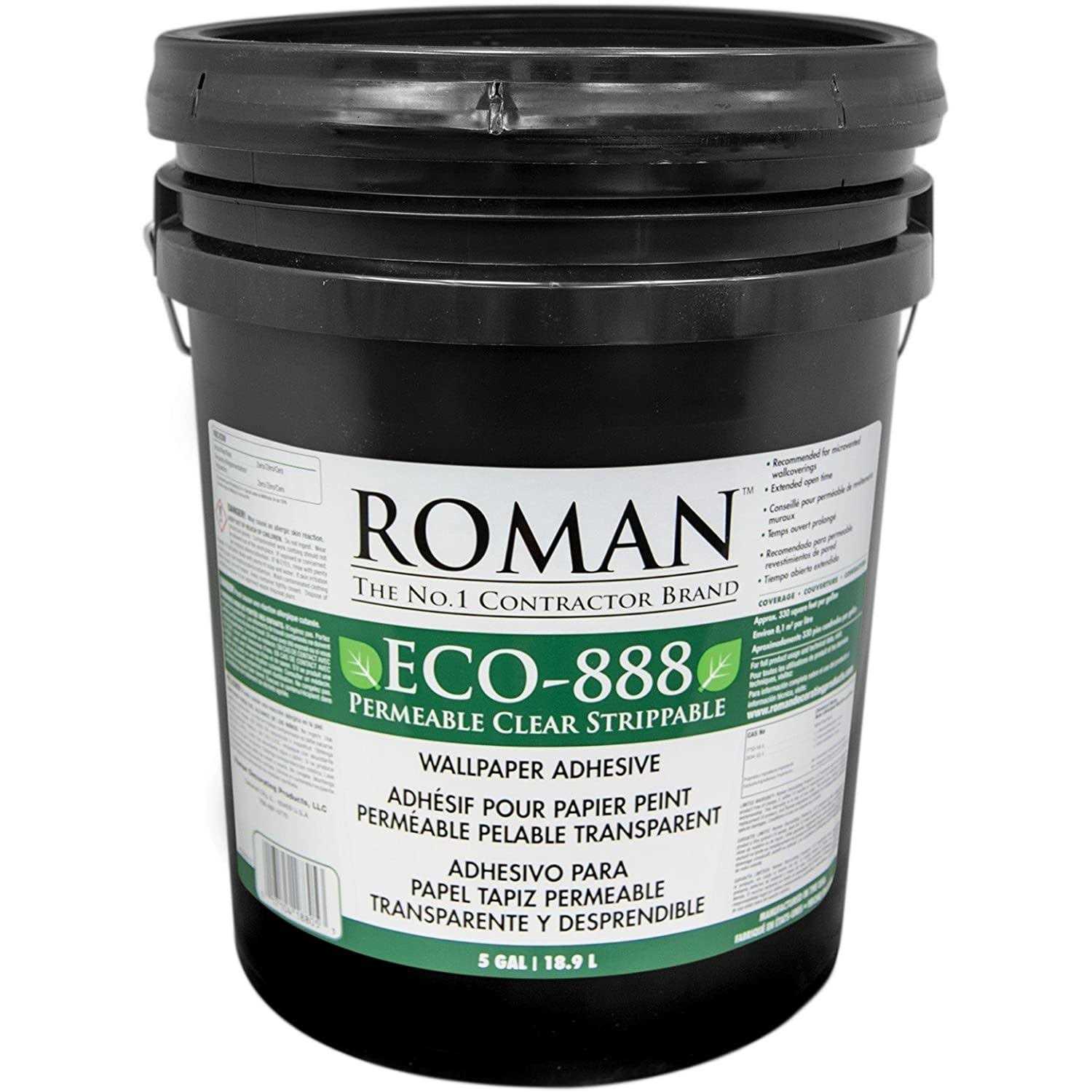 Roman ECO-888 Strippable Clear Wallcovering Adhesive - Cheap Fitting