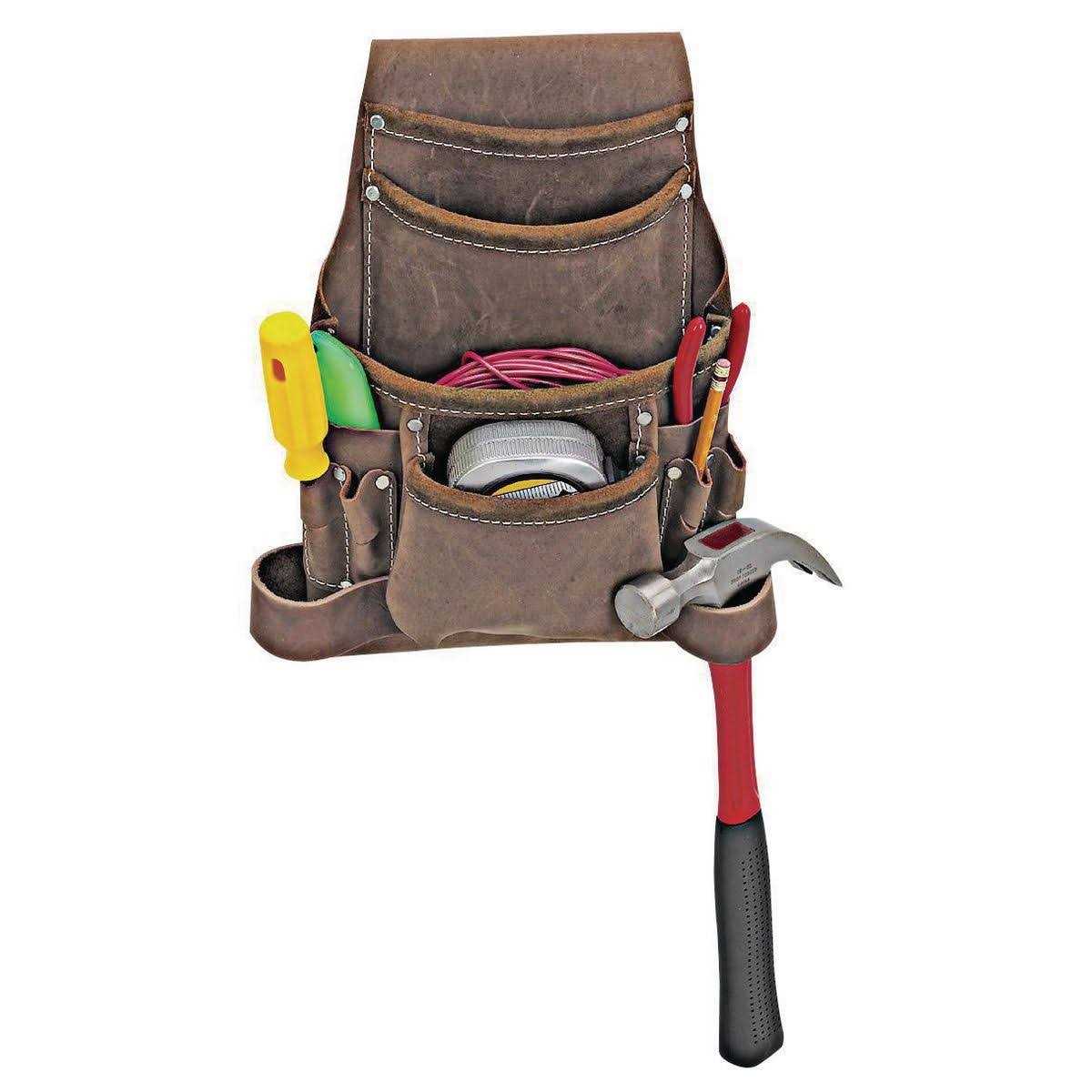 Voyager 10 Pocket Oil Tanned Leather Tool Pouch - Cheap Fitting