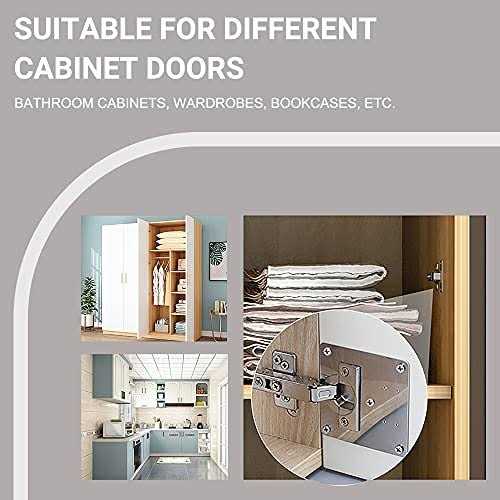 WANLIN Cabinet Door Hinge Repair Plate,Kitchen Cupboard Door Hinge Repair Kit,Hinge Repair Brackets Kit Includes Fixing Screws,for Wood,Furniture - Cheap Fitting
