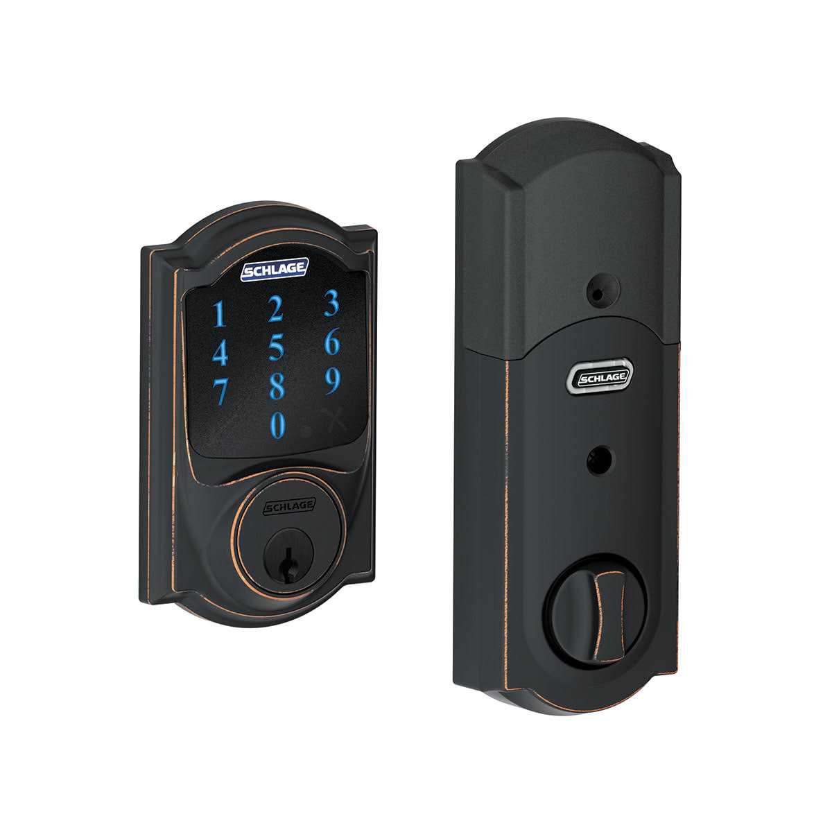 Schlage BE469NX-CAM Connect Camelot Touchscreen Electronic Deadbolt - Cheap Fitting