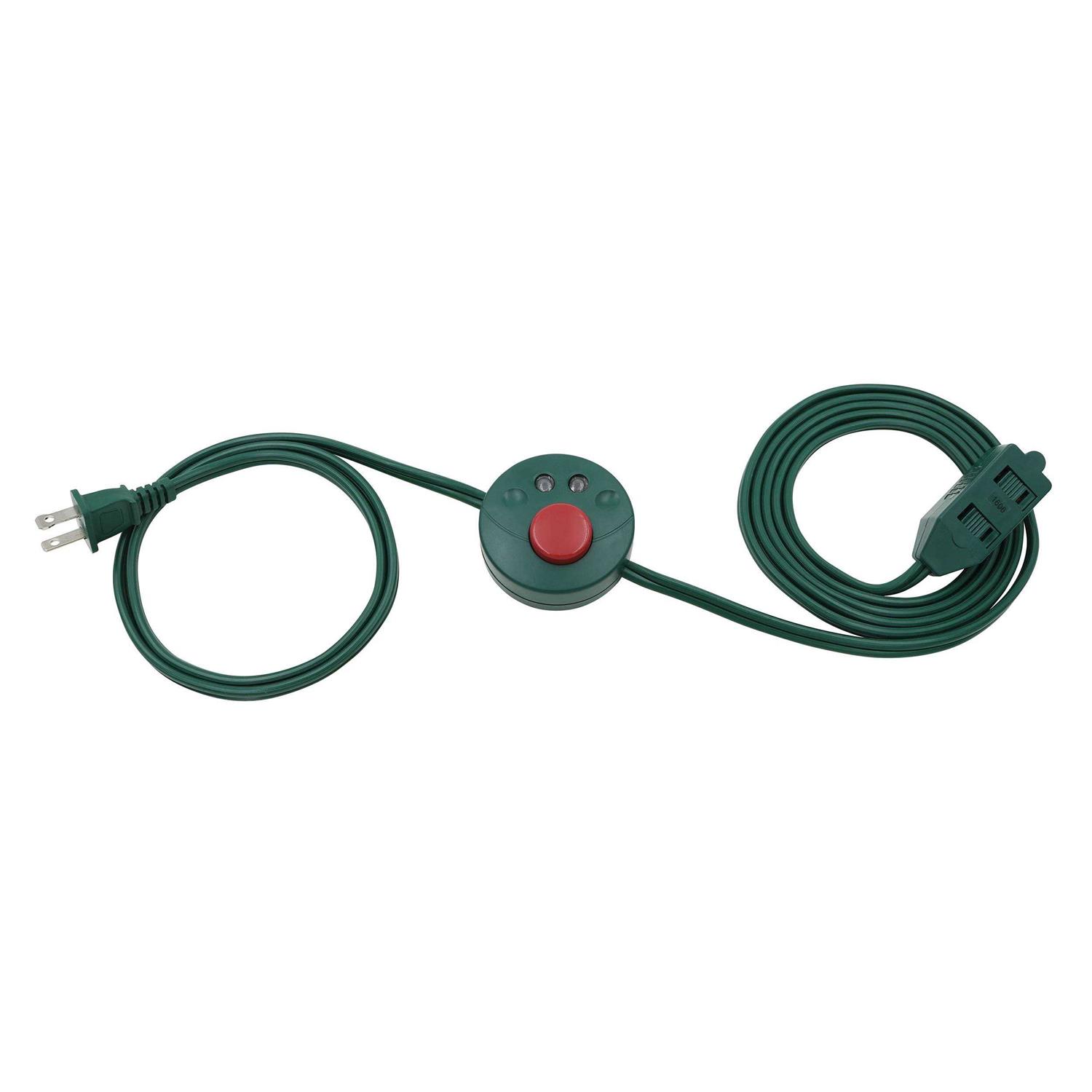 Clear Power 3 Outlet Indoor Extension Cord 16/2 SPT-2 w/Lighted footswitch CP10028 - Cheap Fitting