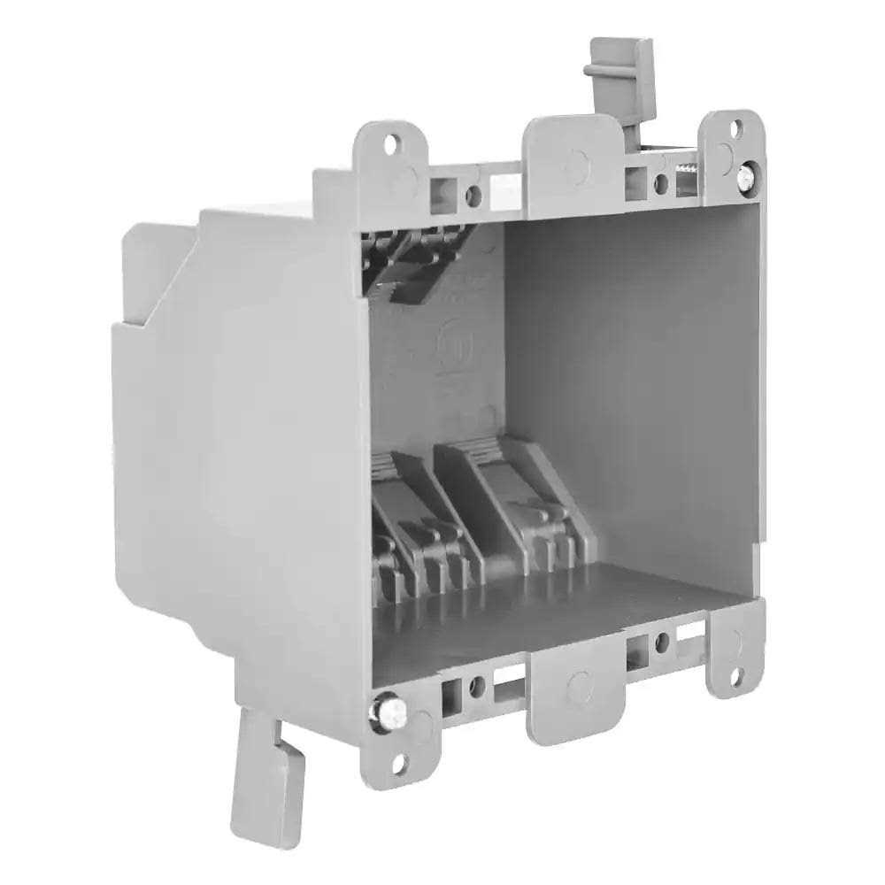 Feit Electric 25 cu. in. PVC Gray 2-Gang Old Work Electrical Outlet Box - Cheap Fitting