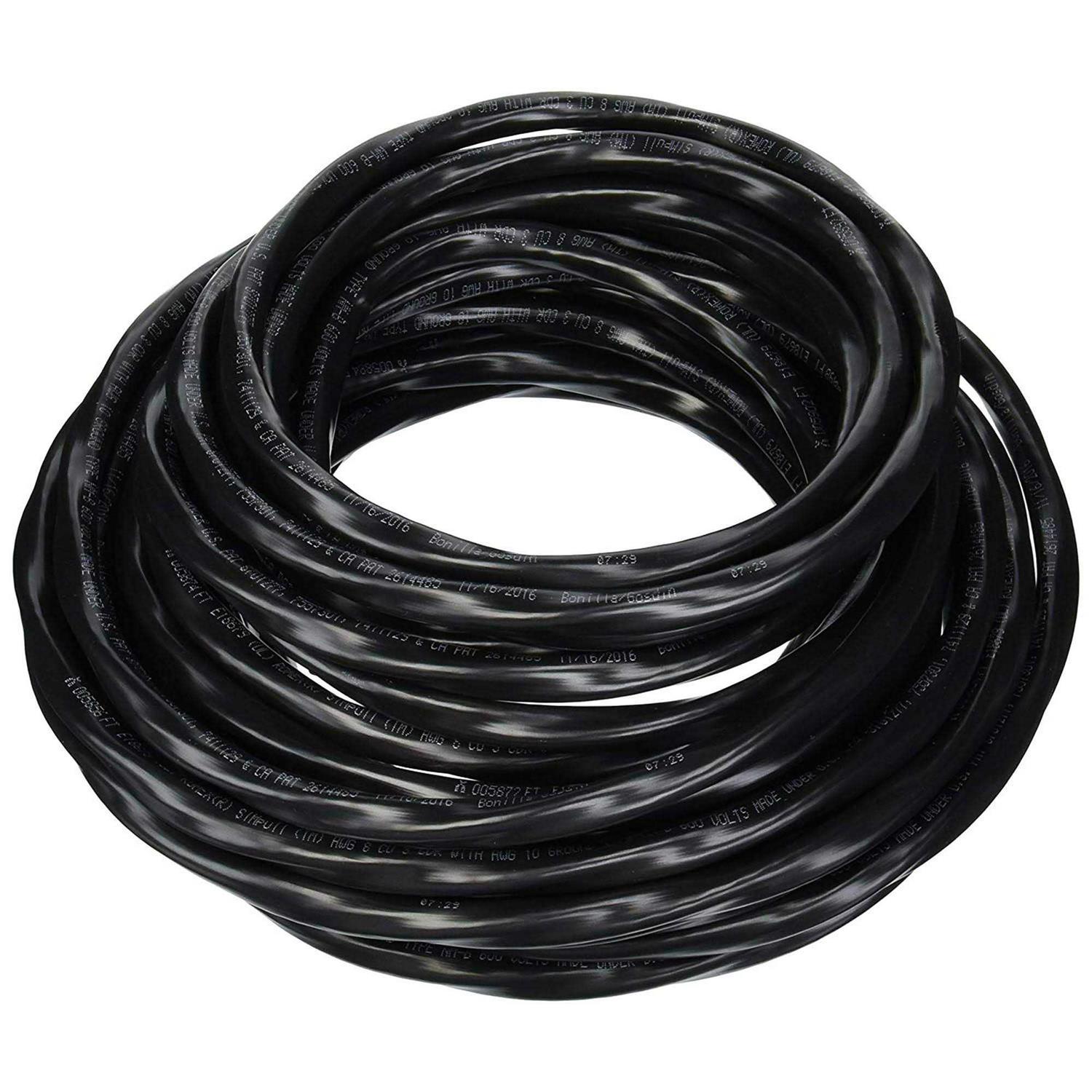 Romex 63949232 50 ft. 8/3 Black Stranded CU SIMpull NM-B Wire - Cheap Fitting