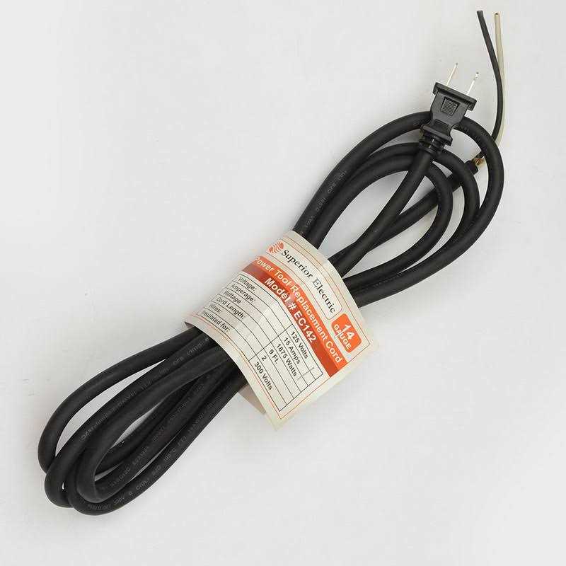 Superior Electric Ec142 9 Feet 14 AWG SJO 2 Wire 125 Volt Electrical Cord - Cheap Fitting