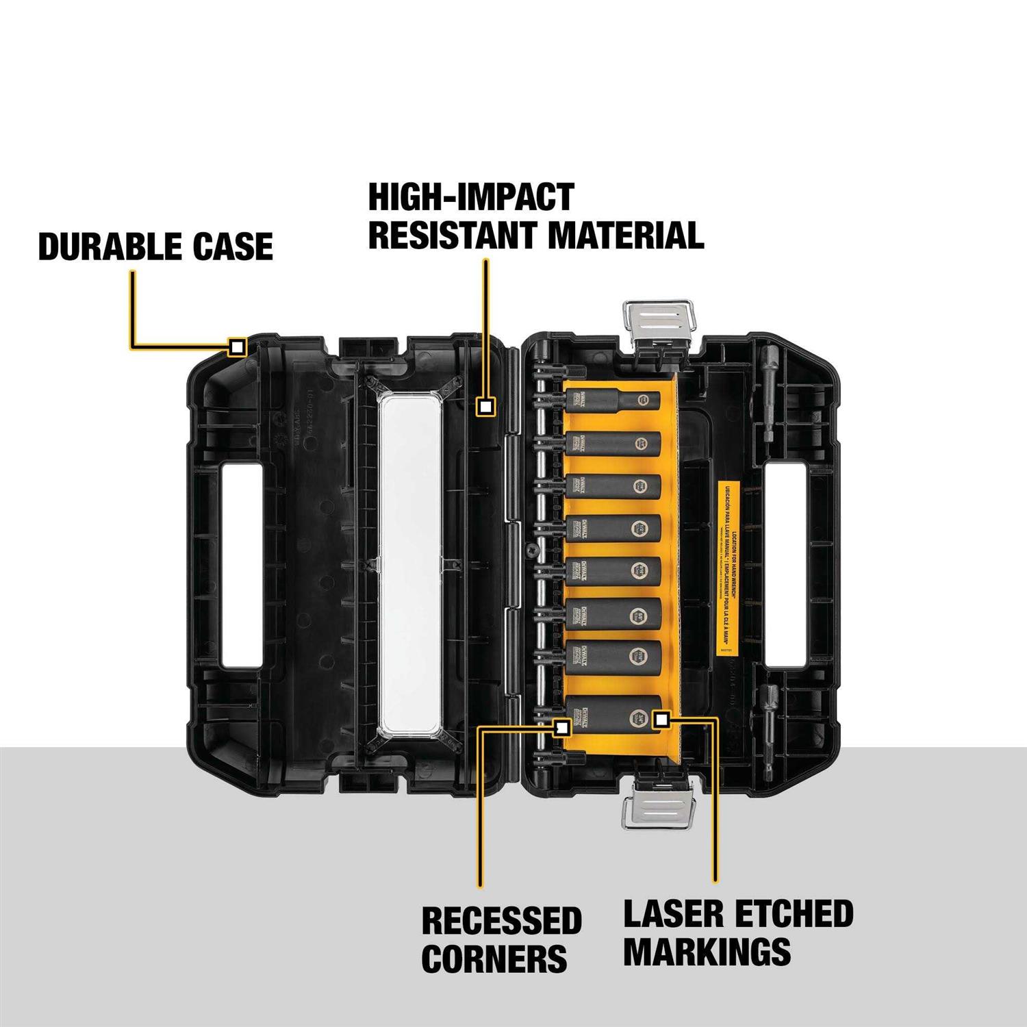 DEWALT DW22838 3/8 10-Piece Impact Ready Socket Set - Cheap Fitting