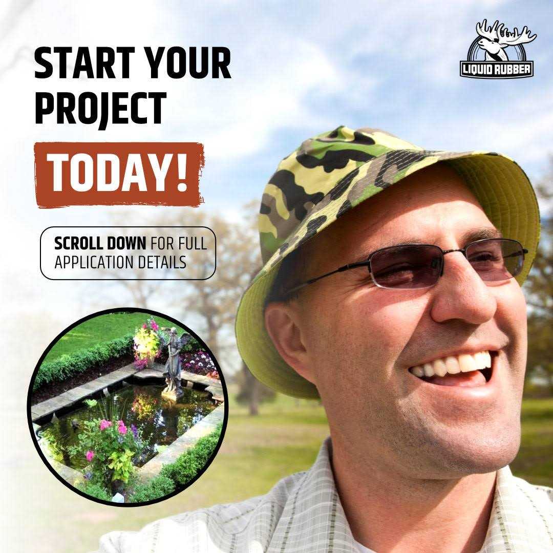 Liquid Rubber NeoPond Sealant Waterproofing Pond and Water Features - Cheap Fitting