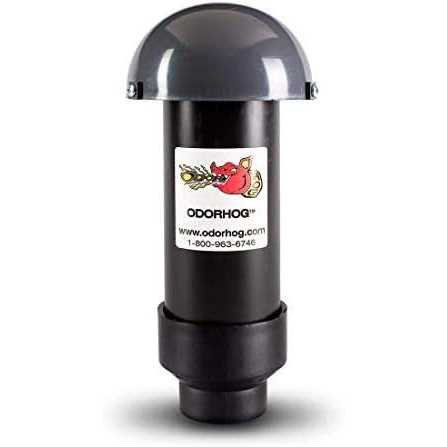 Odorhog Vent Stack Pipe Filter 4 Sizes, Black ABS with Mushroom Cap, Removes Outdoor Septic and Sewer Odors - Cheap Fitting