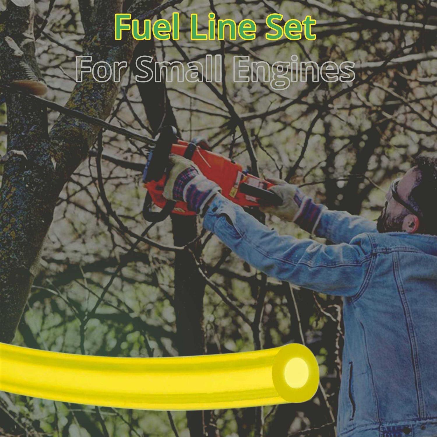 Garden Secrets Fuel Line Fuel Hose Replacement Fuel Tube for Lawn Mower String Trimmer Chiansaw Blower Generator Power Tools - Cheap Fitting