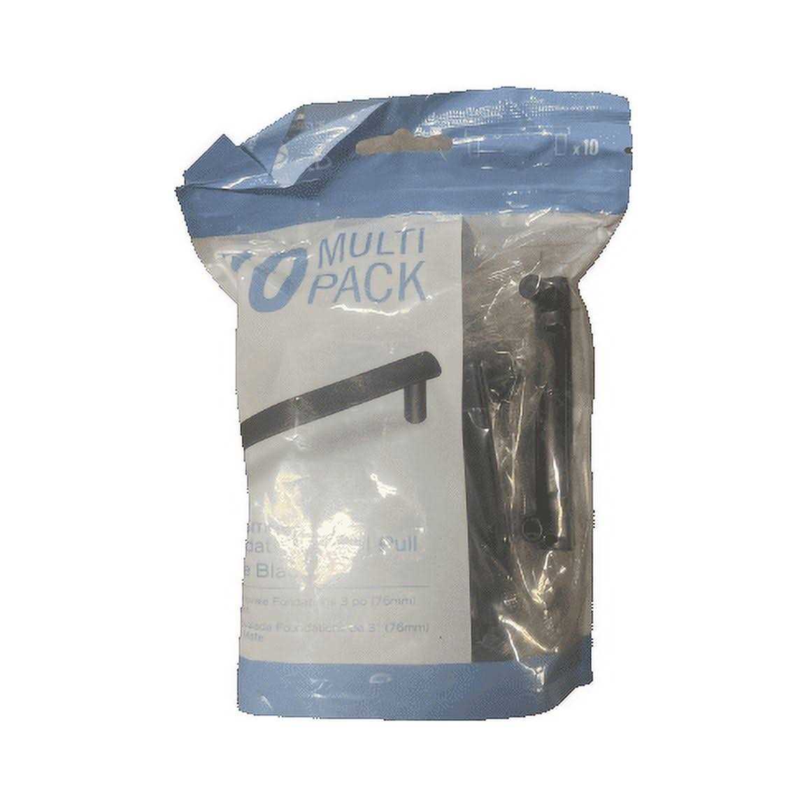 Brainerd Foundations 3-in Center to Center Matte Black Oval Bar Drawer Pulls - Cheap Fitting