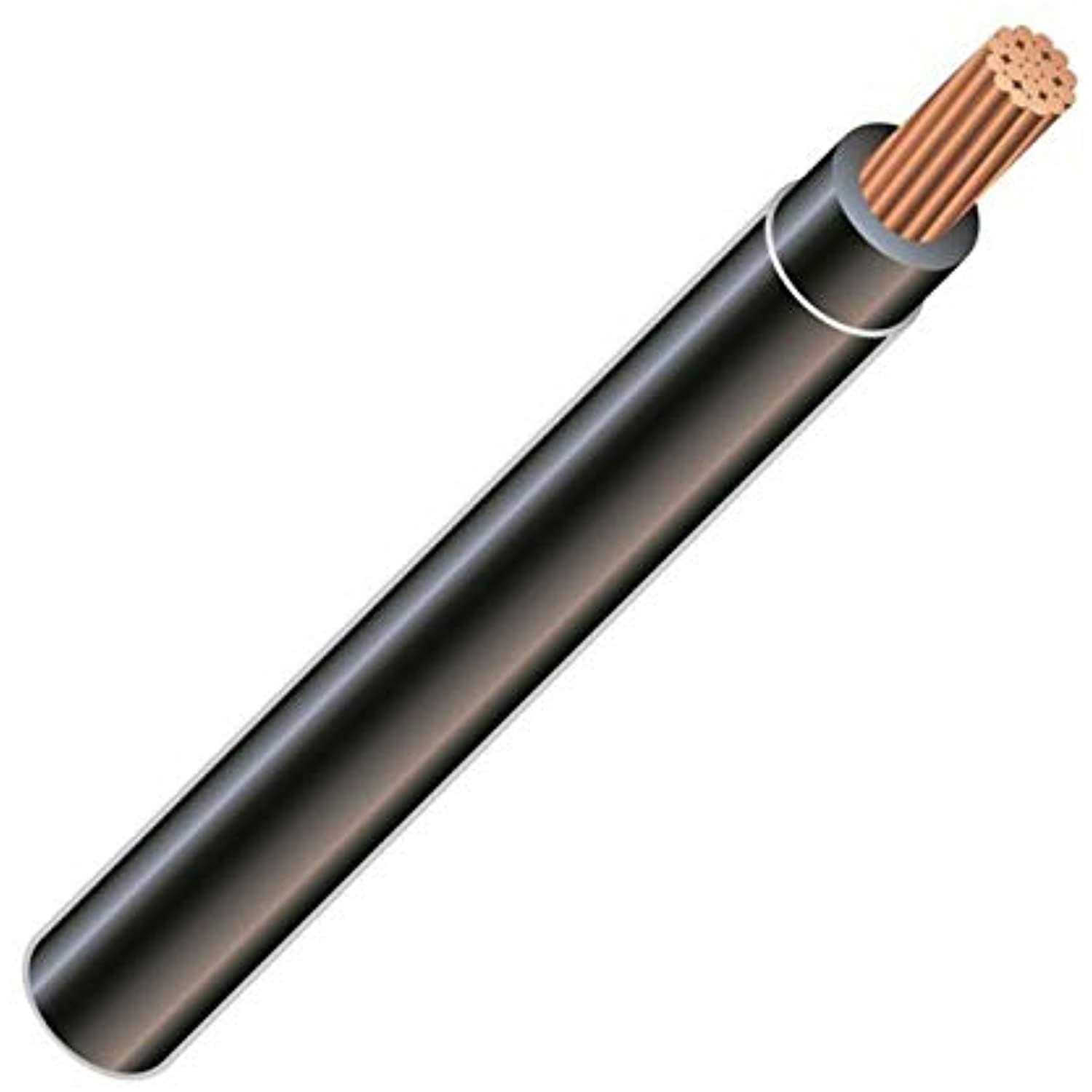3 AWG 19-Stranded THHN Black Copper Building Wire - Cheap Fitting