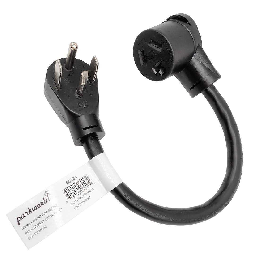 parkworld 1.5 ft. 10/3 3-Wire Dryer 4-Prong 14-30P Plug to 3-Prong Dryer 10-30R female Dryer adapter cord - Cheap Fitting