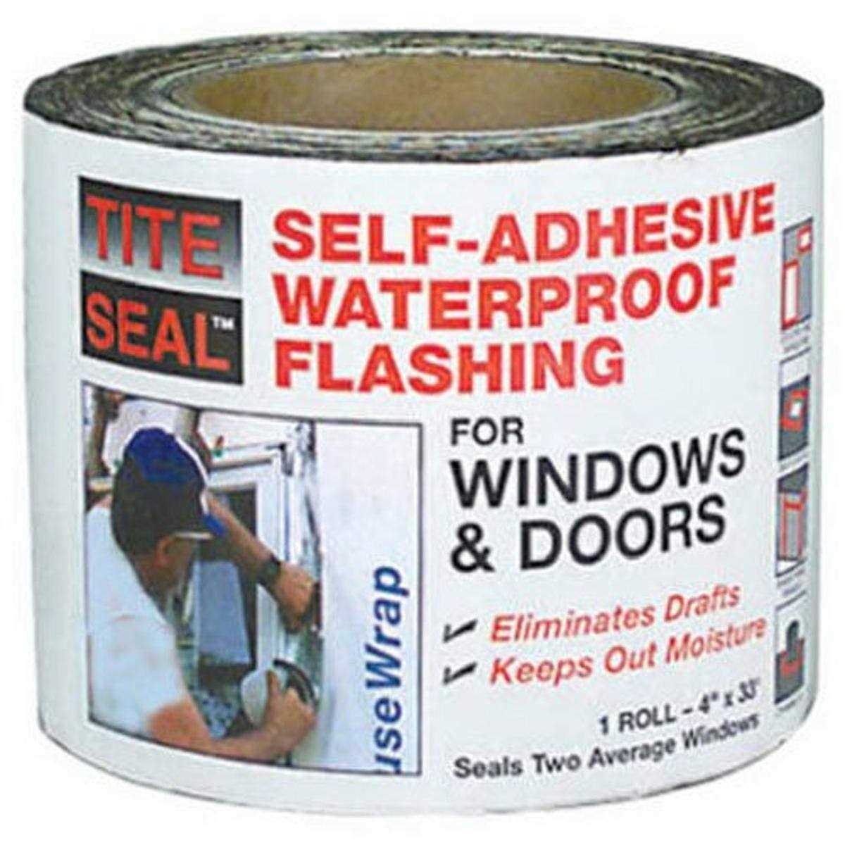 Flashing Window & Door Self-Adhesive Waterproof 4-in. x 33-ft. by Tite Seal - Cheap Fitting