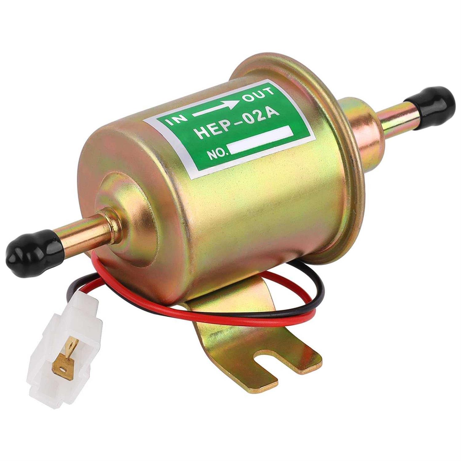 12v Universal Electric Fuel Pump Low Pressure 2.5-4 Psi Inline Fuel Pump - Cheap Fitting