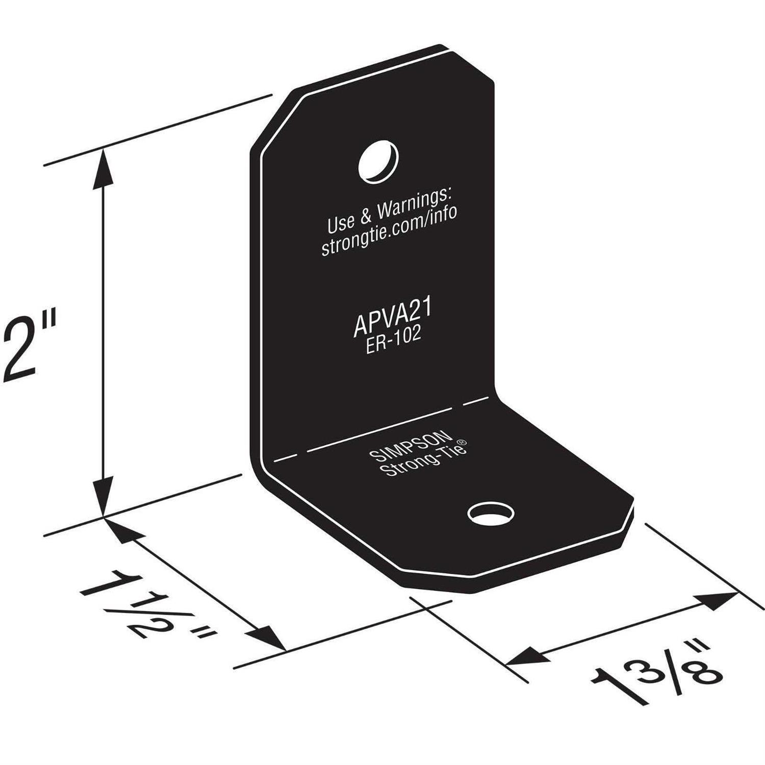 Simpson Strong-Tie APVA21 Ornamental Angle - Cheap Fitting