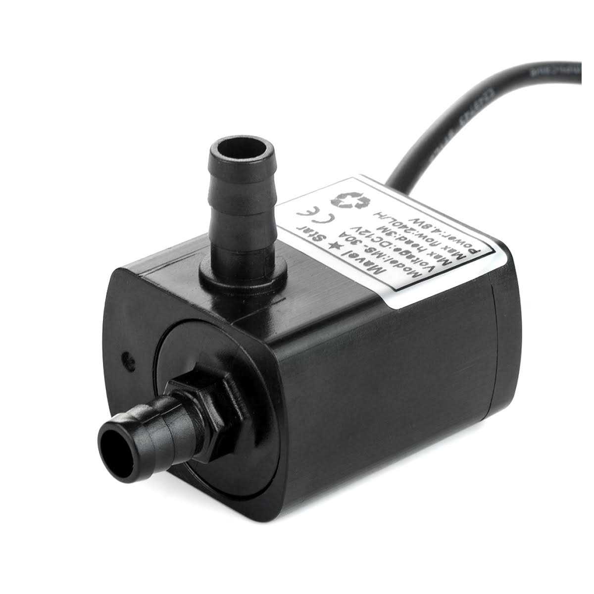 Mavel Star 12 Volt Small Mini Submersible Water Pump for Camping DIY Swamp Cooler PC CPU Water Cooling Fountain Water Fall 63 GPH - Cheap Fitting