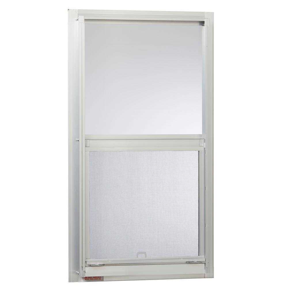 TAFCO WINDOWS 14 in. x 27 in. Mobile Home Single Hung Aluminum Window - Cheap Fitting