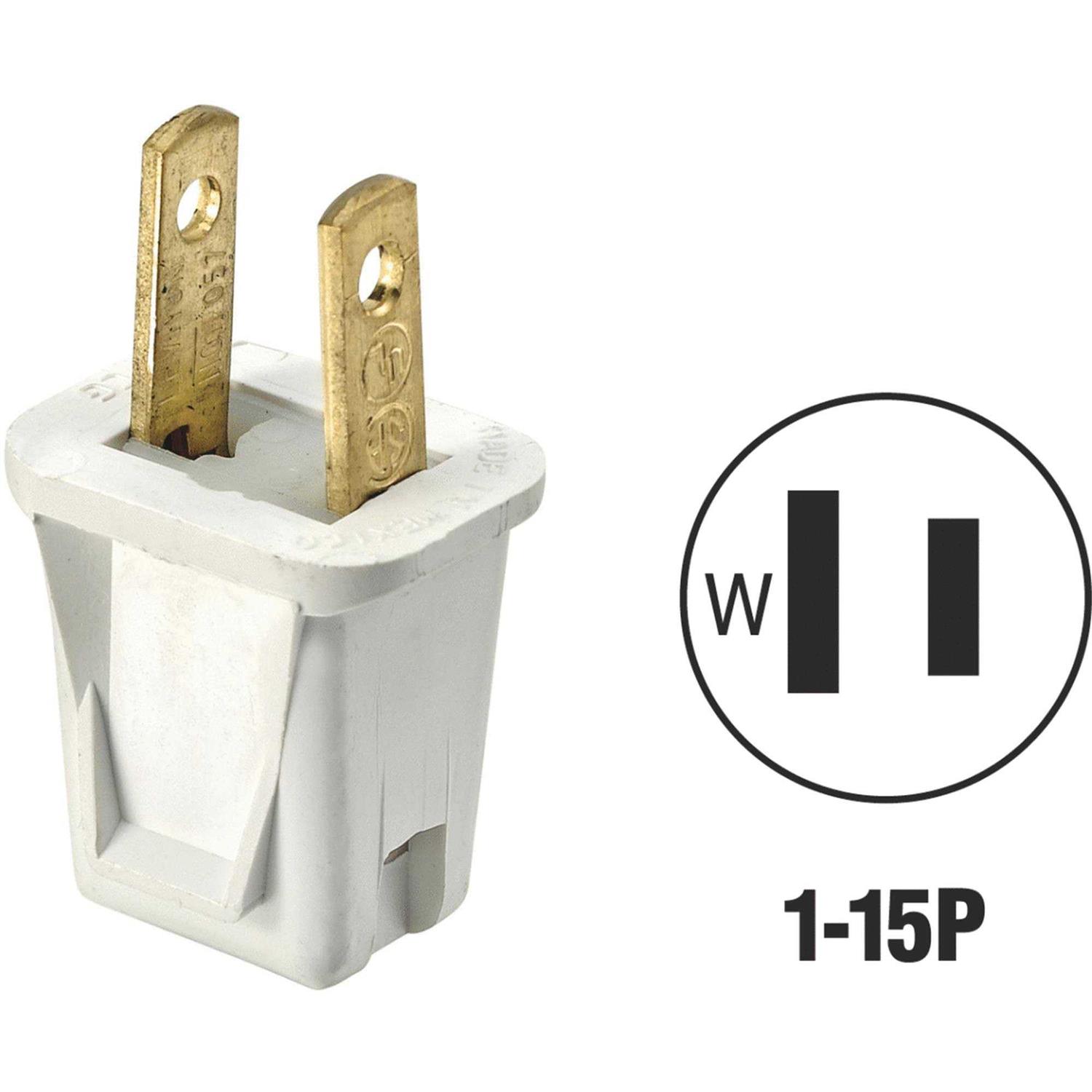 Leviton Easy Wire Plug White - Cheap Fitting