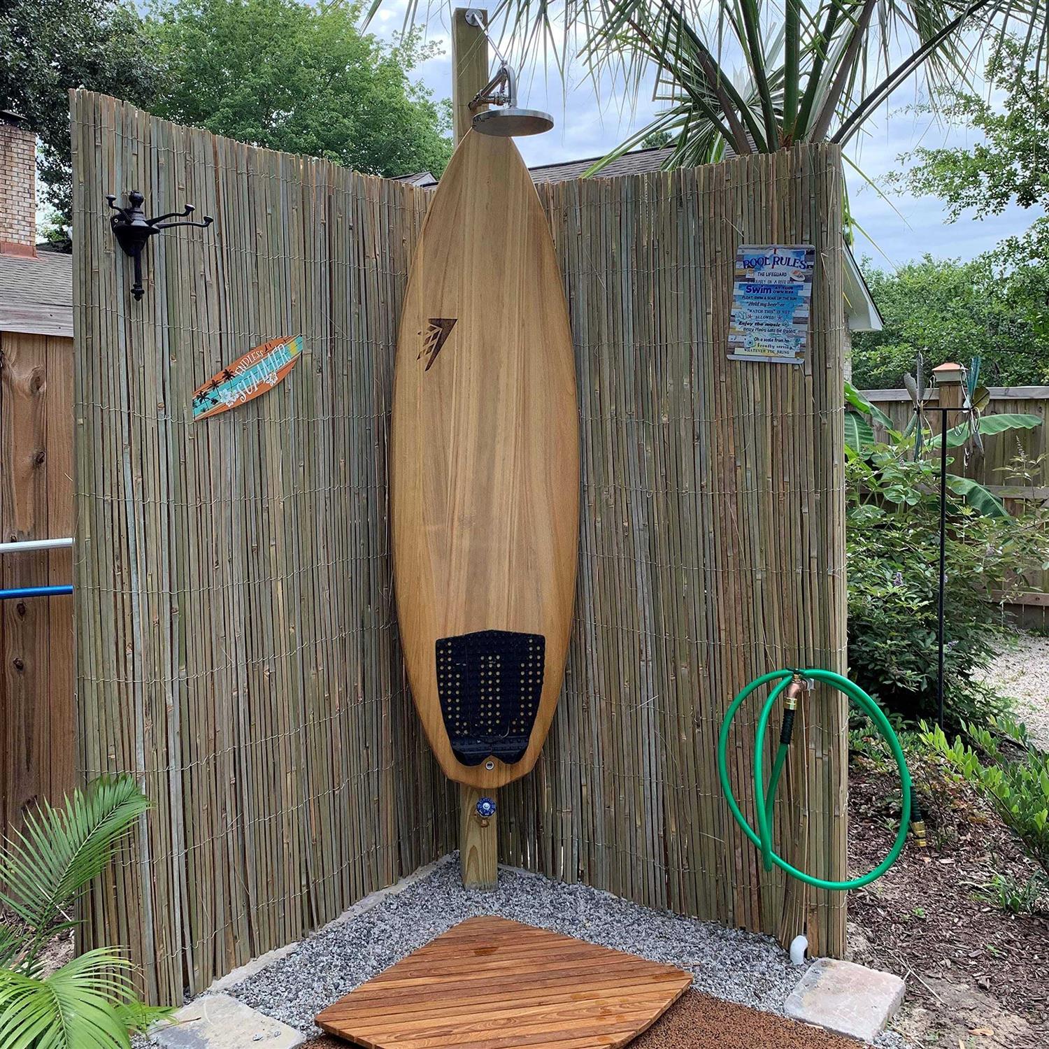 Forever Bamboo Natural Split Rolled Bamboo Fence Panel for Garden Privacy Fence Screen for Indoor or Outdoor 4 Ft H x 6 Ft L - Cheap Fitting