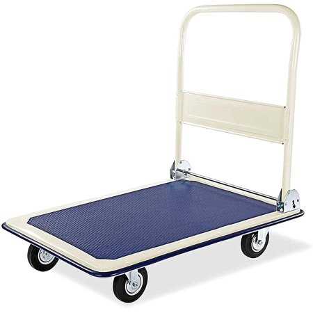 Heavy Duty Folding Industrial Platform Trolley Foldable Trolley On Wheels, Size: 19.69 x 27.56 x 27.56, White - Cheap Fitting