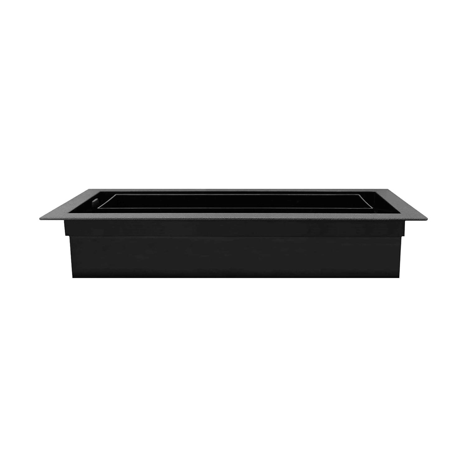 Inte-Grates IGFPD410-BLK 4 10-Inch Integrated Flush Floor-Matching Plastic Vent Register - Cheap Fitting