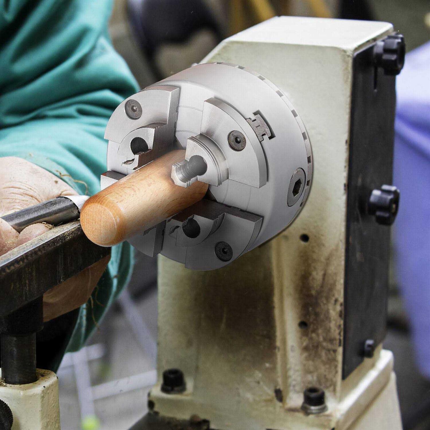 Vevor Kp965 Lathe Chuck 4-Jaw 3.75 inch Diameter Metal Lathe Chuck Turning Machine Accessories with 5 Sets of Jaws - Cheap Fitting