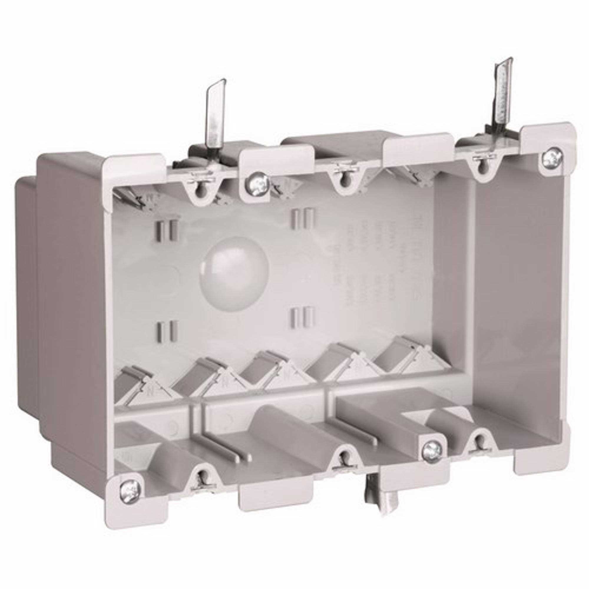 Pass & Seymour S3-52-W 3-Gang Plastic Old Work Switch/Outlet Box W/Quick Click S352W - Cheap Fitting