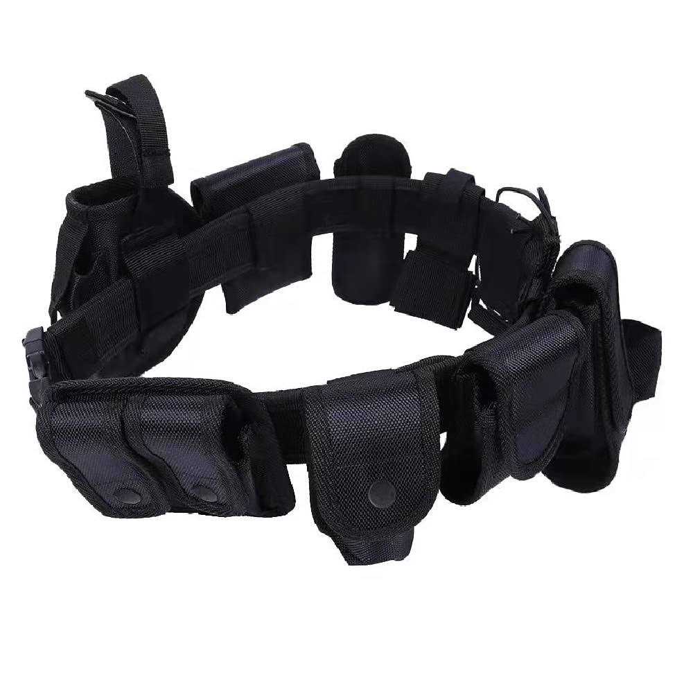 HUNANBANG Duty Belt Black Law Enforcement Tactical Equipment System Set 10 pcs - Cheap Fitting
