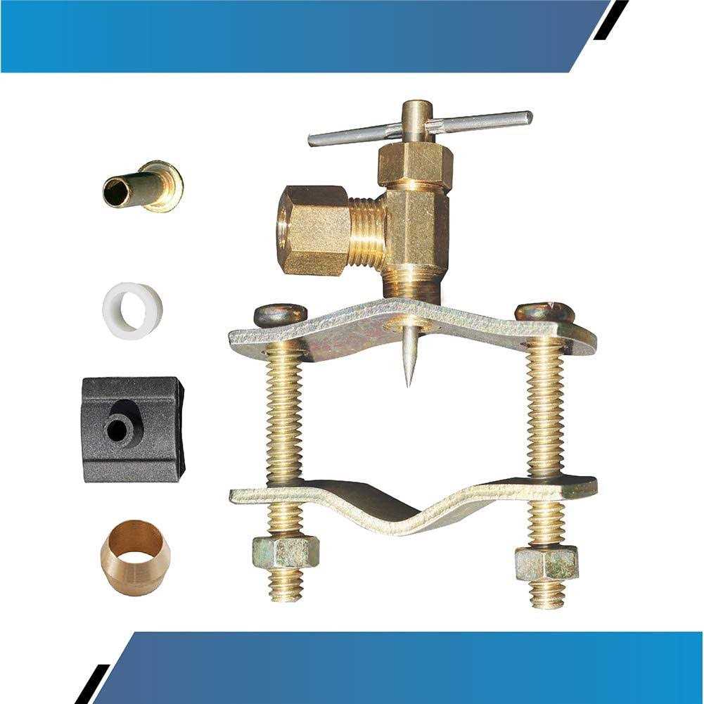 Raven Self Piercing 1/4-inch Compression Outlet Brass Saddle Needle Valve - Cheap Fitting