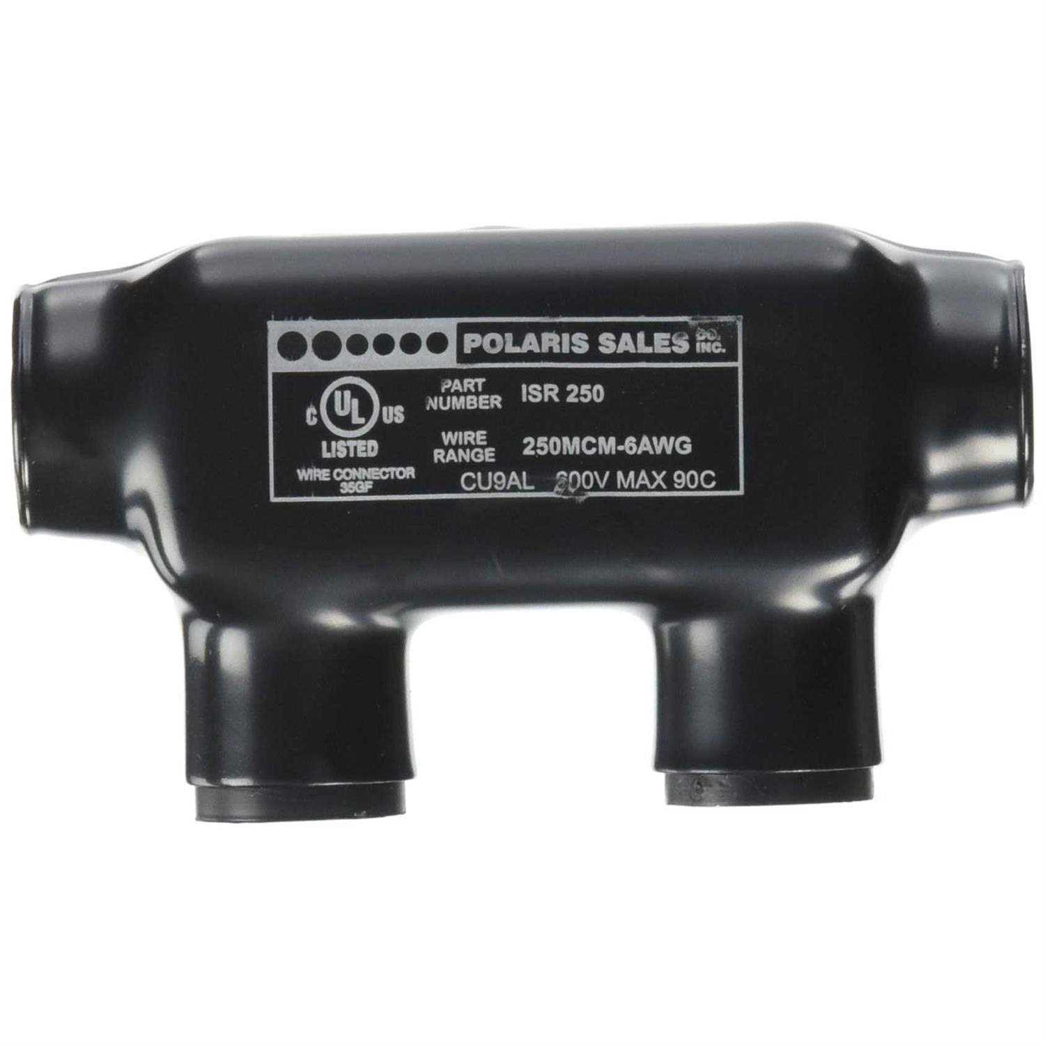 NSI ISR-250B 250 MCM-6 AWG Polaris Insulated In-Line Splice - Cheap Fitting